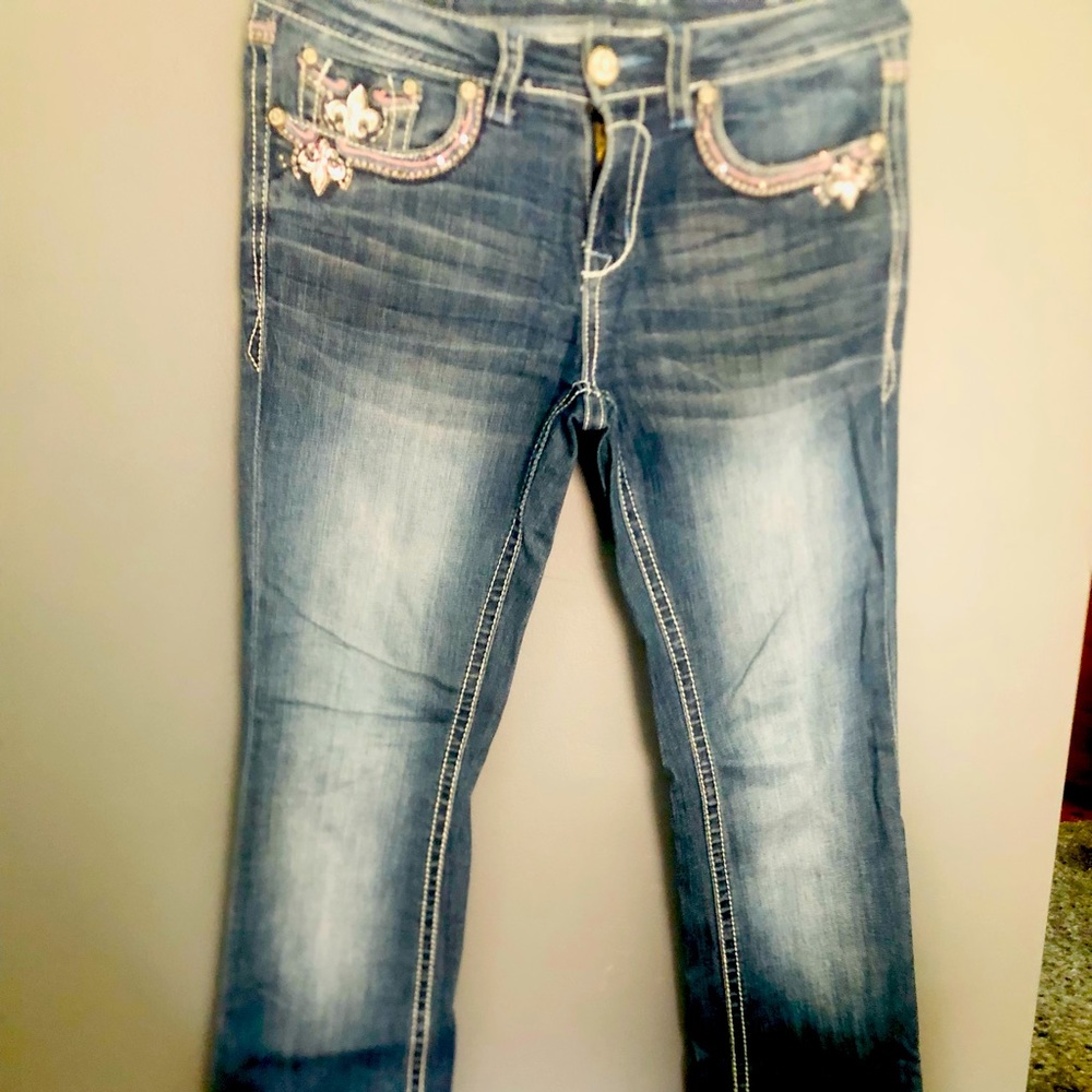 Grace in LA embellished jeans